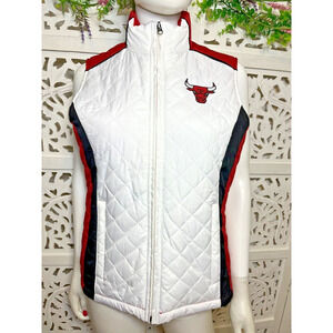 GIII Sports Chicago Bulls Women’s Puffer Quilted Vest Size Small